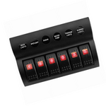 Waterproof 6 Gang Switch Panel