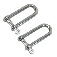 2 x Long D Shackle - 8mm
