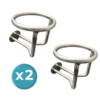 2 x Boat Cup Holders - 90mm cup width