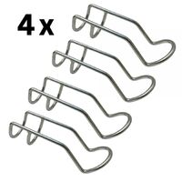 4 x Rod Holder 6mm - Double Wire