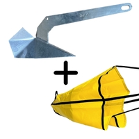 5kg Plough Anchor & Small Sea Drogue Package