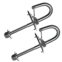 2 x Boat Ski Hooks Stainless Steel for Ski Rope Transom mount