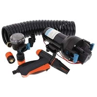 Jabsco Hotshot 6 GPM Deckwash Kit – Powerful Pump with Hose & Nozzle