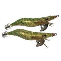 2 x Squid Jig Hosaku 3 grams Green Camo (UV Reactive)