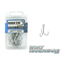 Size 1/0 Treble Hooks 10pce Blister Pack